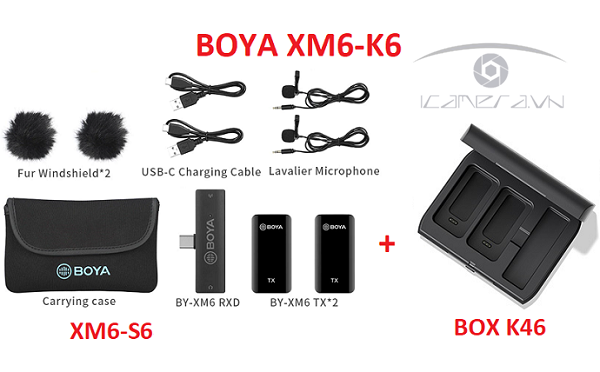 MICRO THU ÂM CÀI ÁO BOYA BY-XM6-K6