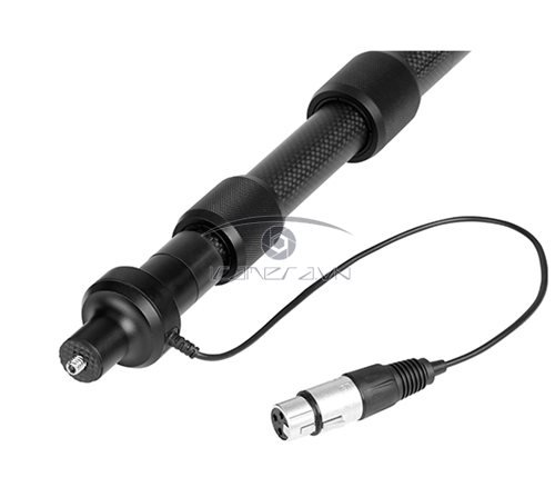 Boom mic thu âm Boya BY-PB25 tích hợp sẵn dây XLR