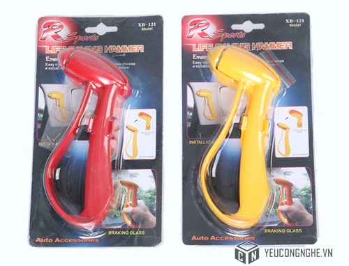 Búa phá kính mini gắn trên xe hơi Life saving hammer XB-121