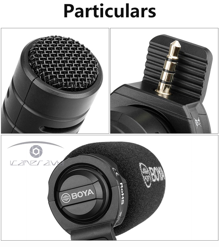 Mic thu âm cho điện thoại Boya BY-A7H