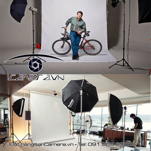 Chân đèn flash led studio light stand cỡ nhỏ