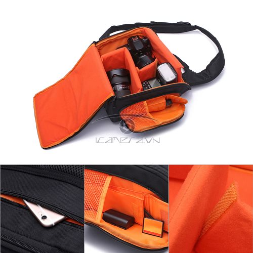 Túi đeo chéo đựng máy ảnh DSLR Caden D8