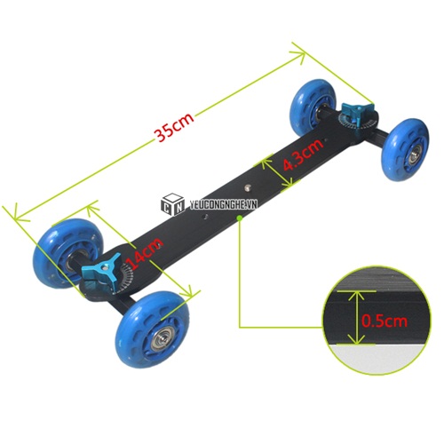 Camera dolly slider hỗ trợ quay phim chính hãng Neewer 35cm