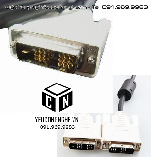 Cáp DVI ra DVI 2 đầu giắc tín hiệu chống nhiễu