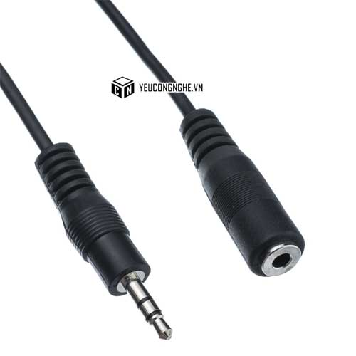 Cáp âm thanh 3,5mm nối dài tai nghe 1,5m