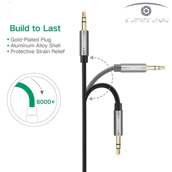 Cáp audio 3,5mm dài 3m Ugreen 10736 chính hãng