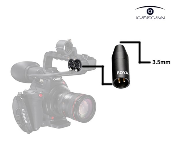 cap chuyen doi 3.5mm mini jack sang XLR - BOYA BY-35C-XLR gia re ha noi