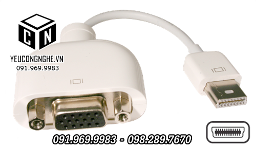 Cáp chuyển đổi Mini DVI ra VGA cho iMac/ Macbook/ PowerBook