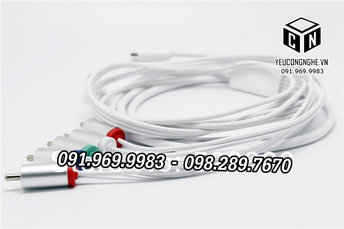Cáp chuyển đổi ra Tivi AV Component từ iPhone iPad iPod 30-pin