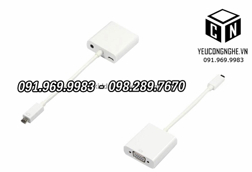 Cáp chuyển đổi microUSB MHL sang cổng VGA máy chiếu cho điện thoại Android