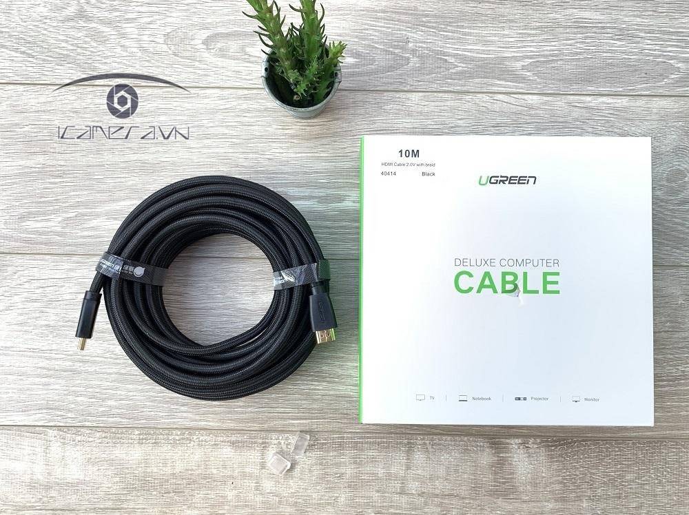 Cáp HDMI 10m chuẩn 2.0 Chính hãng Ugreen 40414 hỗ trợ 3D, 4K
