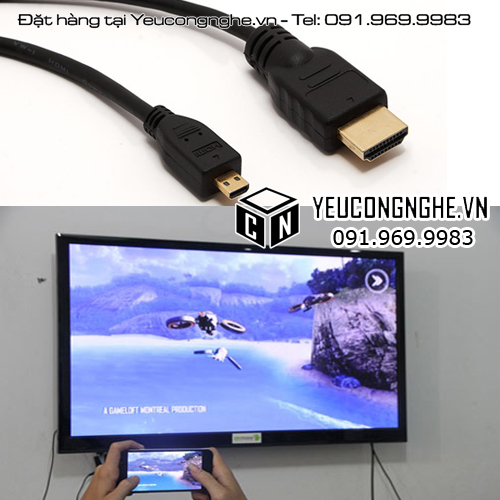 Cáp HDMI ra micro HDMI giá rẻ chất lượng hình ảnh ổn định 1.5m
