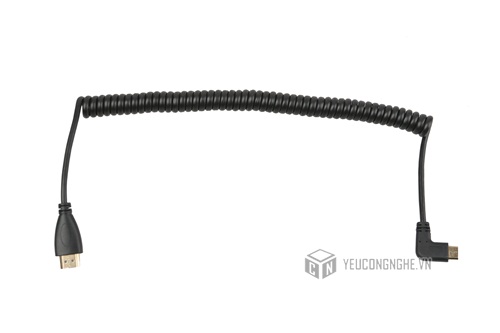 Cáp HDMI ra mini HDMI dạng xoắn lò xo HD-002