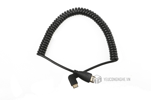 Cáp HDMI ra mini HDMI dạng xoắn lò xo HD-002