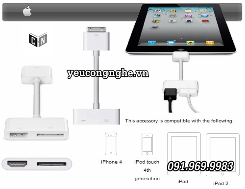 Các loại Jack, dây, thiết bị chuyển đổi, nối dài iPhone iPad