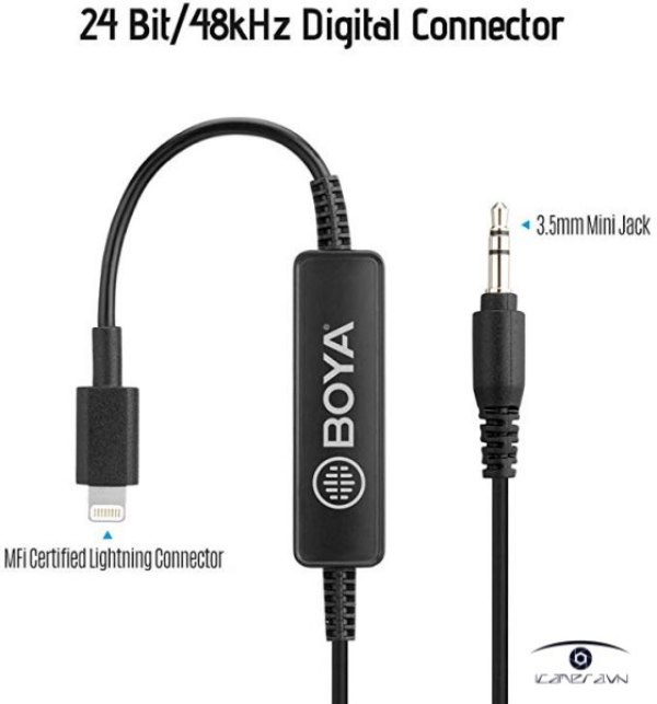 cap ket noi am thanh 3.5mm sang Lightning BOYA 35C-L gia re ha noi