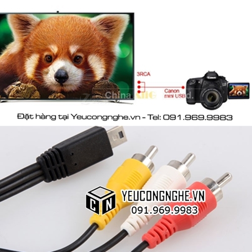 Cáp kết nối từ micro USB sang 3RCA giá rẻ