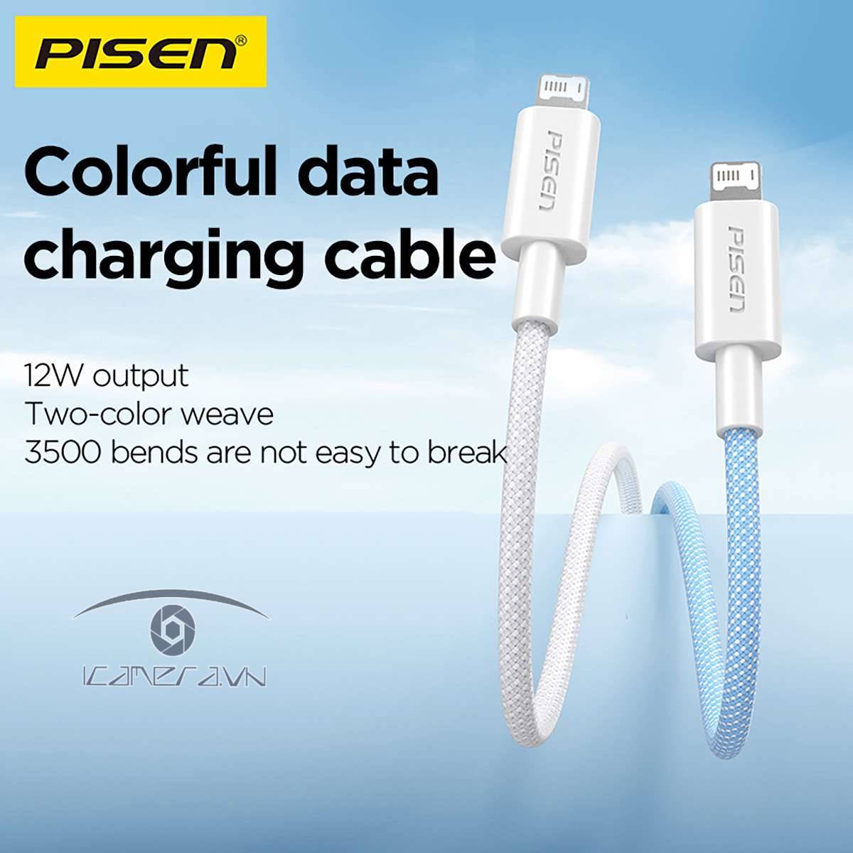 Cáp sạc Lightning Pisen Fast - Vivid 1m AL34-1000
