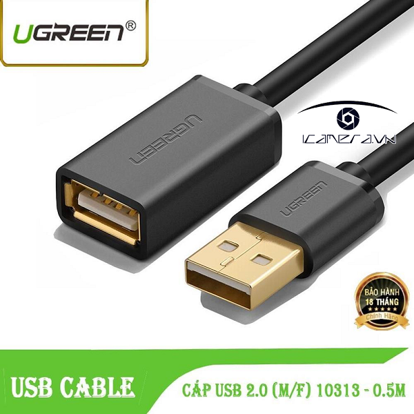 Dây nối dài USB 2.0 chính hãng Ugreen 10317 / 10319