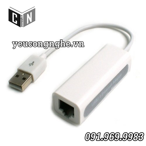 Thiết bị cáp kết nối Macbook Air, Macbook Pro với cổng Ethernet (LAN) - USB Ethernet Adapter