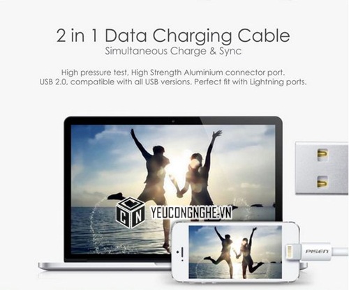 Cáp sạc và truyền dữ liệu iPhone 7 6 5, iPad tốc độ cao Pisen