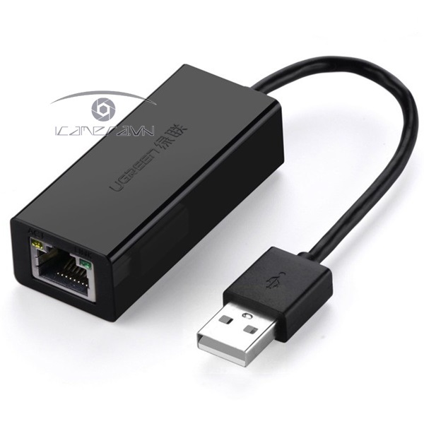 USB to Lan chính hãng Ugreen UG-20254 hỗ trợ Macbook, Windows 10/100Mbps