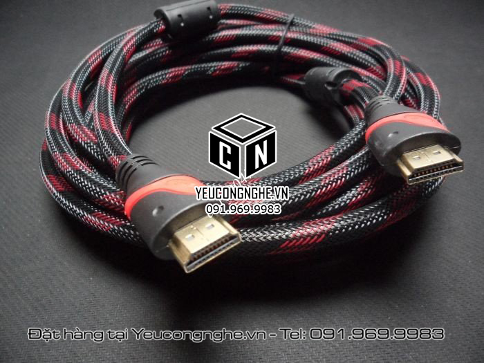 Cáp HDMI 5m kết nối cổng cho tivi, chất lượng dây tốt nhất