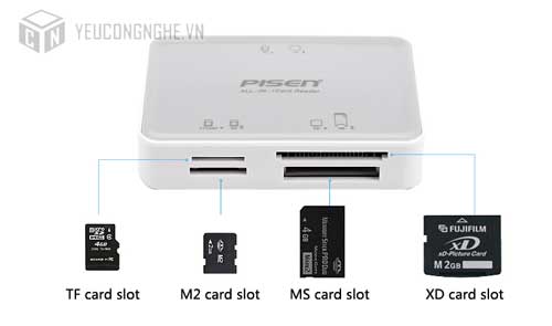 Đầu đọc thẻ Pisen Multi-function II USB 2.0