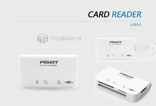 Đầu đọc thẻ đa năng Pisen All-in-one USB 3.0