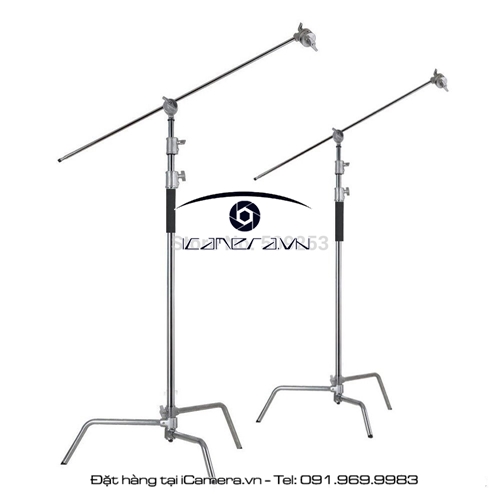 Chân đèn C-stand Turtle Base kèm griphead cho phim trường cỡ lớn 3.2m