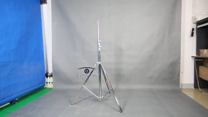 Chân đèn inox cỡ lớn gắn led, kinoflo, spotlight, daylight LS-01