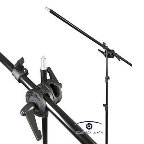 Chân đèn kèm boom arm tay khuỷu, khớp nối Studio Lighting 2m