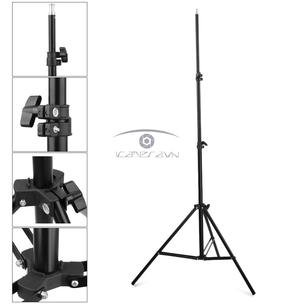 Chân đèn light stand cỡ nhỏ 1.6m