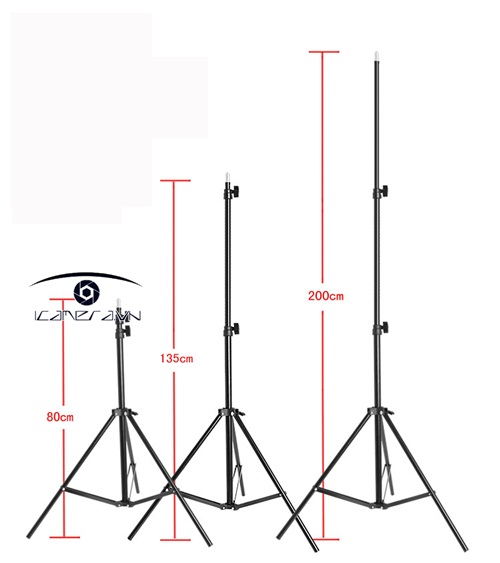 Chân đèn kèm boom arm tay khuỷu, khớp nối Studio Lighting 2m