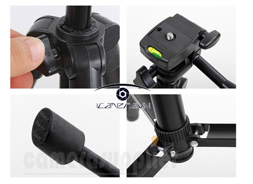 Chân máy ảnh cỡ nhỏ Tripod 3 way panhead Zhuoyue Y-334 1.02m