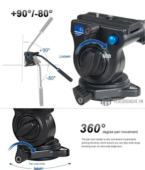 Chân máy Monopod chuyên nghiệp Benro A38TDS2