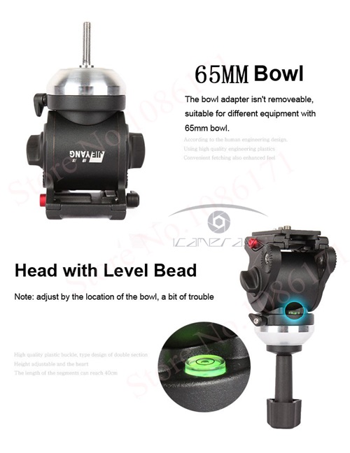 Chân máy quay floor spreader Tripod Jieyang 0508AD