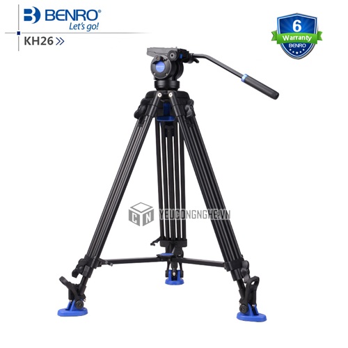 Chân máy quay phim Benro KH-26 Professional video tripod