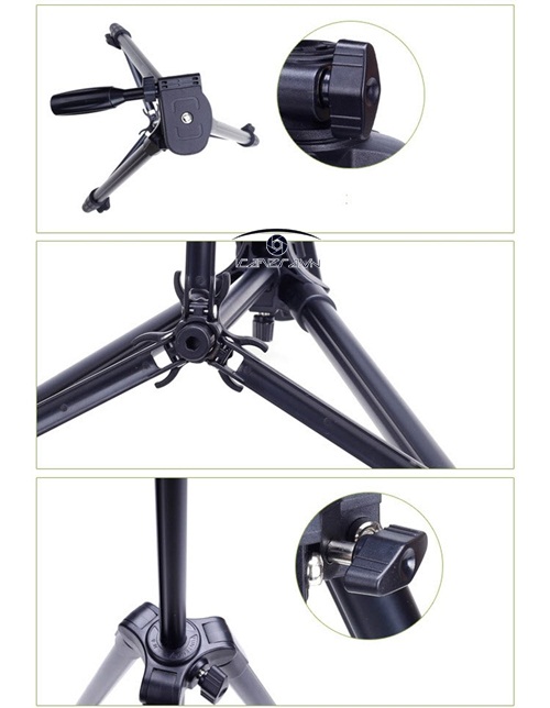Chân tripod quay phim chụp ảnh Yunteng VCT-520