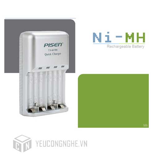 Sạc Pisen TS – KC006 dùng cho Pin Ni-MH AA/AAA