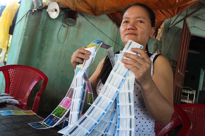 chị Yến buồn bã vì mất mười triệu đồng