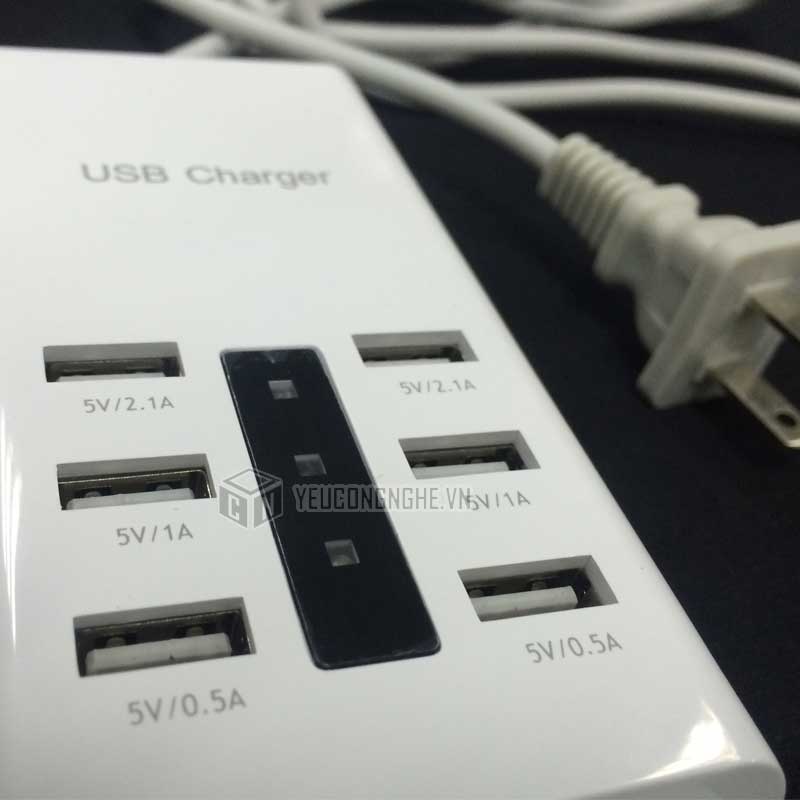Ổ điện chia 6 cổng usb smart converter giá rẻ
