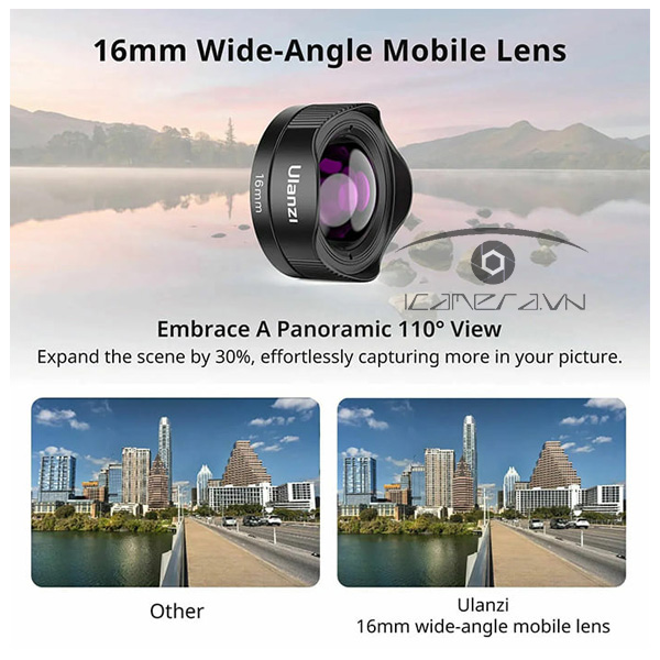 Ống kính điện thoại Ulanzi CL-005 Wide Angle Phone Lens 16mm