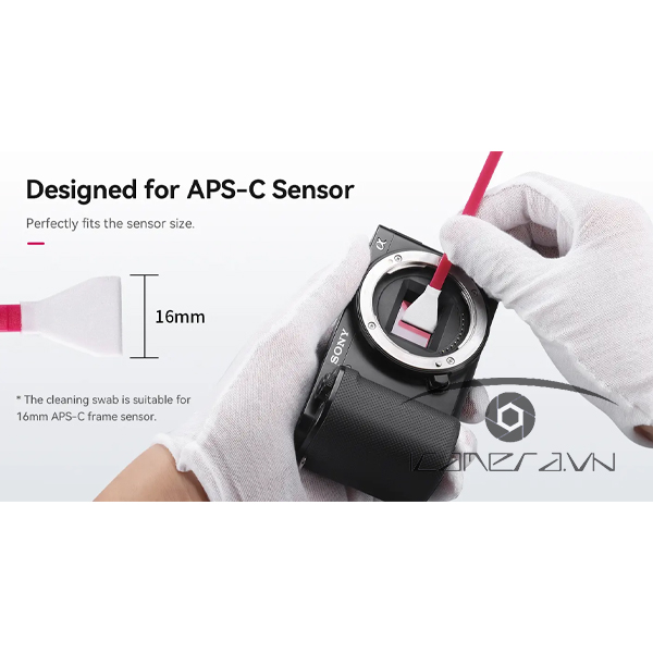 Ulanzi CO21 APS-C Bộ tăm bông làm sạch cảm biến Sencor Cleaning Swab 16mm