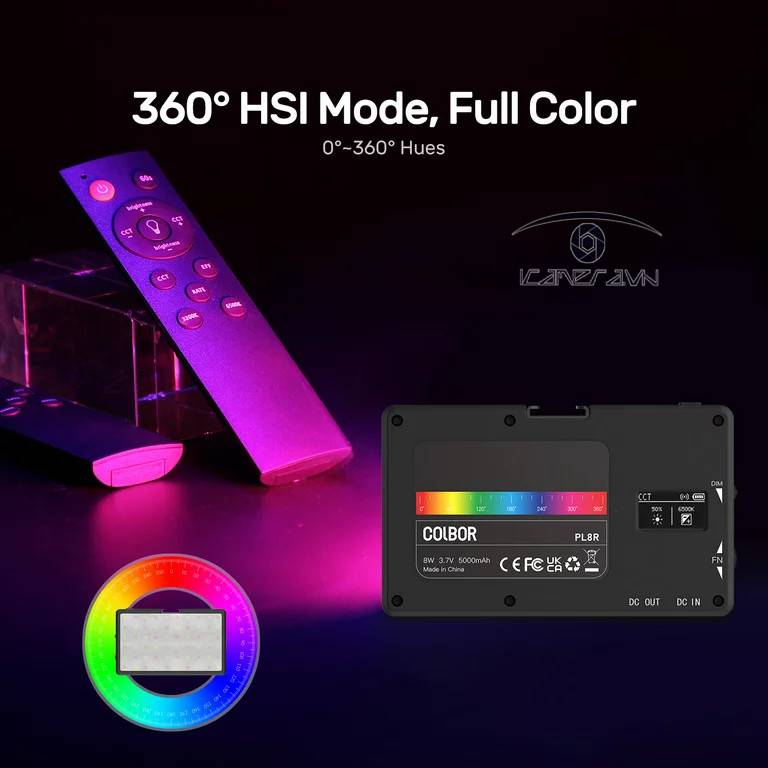 Đèn led Video light RGB Colbor PL8R