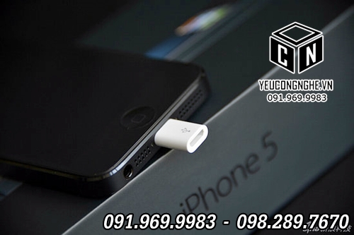 Đầu chuyển Lightning iPhone 7 6 5/5s sang Micro USB Adapter