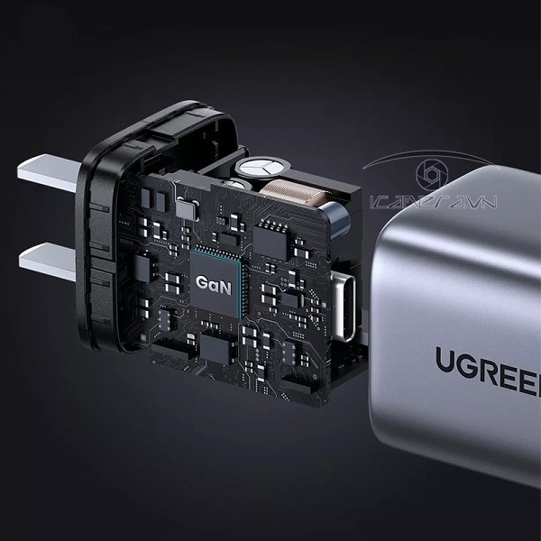 Củ sạc nhanh 30W chuẩn USB Type C hỗ trợ GaN chính hãng Ugreen 90901 