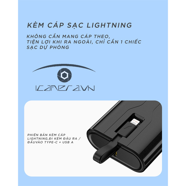 Sạc dự phòng PISEN QUICK Tiny 10000mAh 22.5W TP-D29