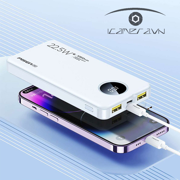 Pin dự phòng Pisen Pro Power Cube 22.5W 10500mAh TS-D300