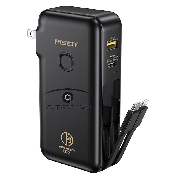 Pin sạc dự phòng PISEN QUICK TS-D312(GLB) High Power Box 22.5W